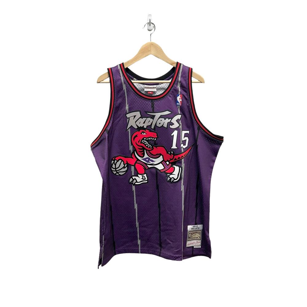 Mitchell & Ness 1998-99 Toronto Raptors Road Vince Carter Authentic Jersey Sz XL